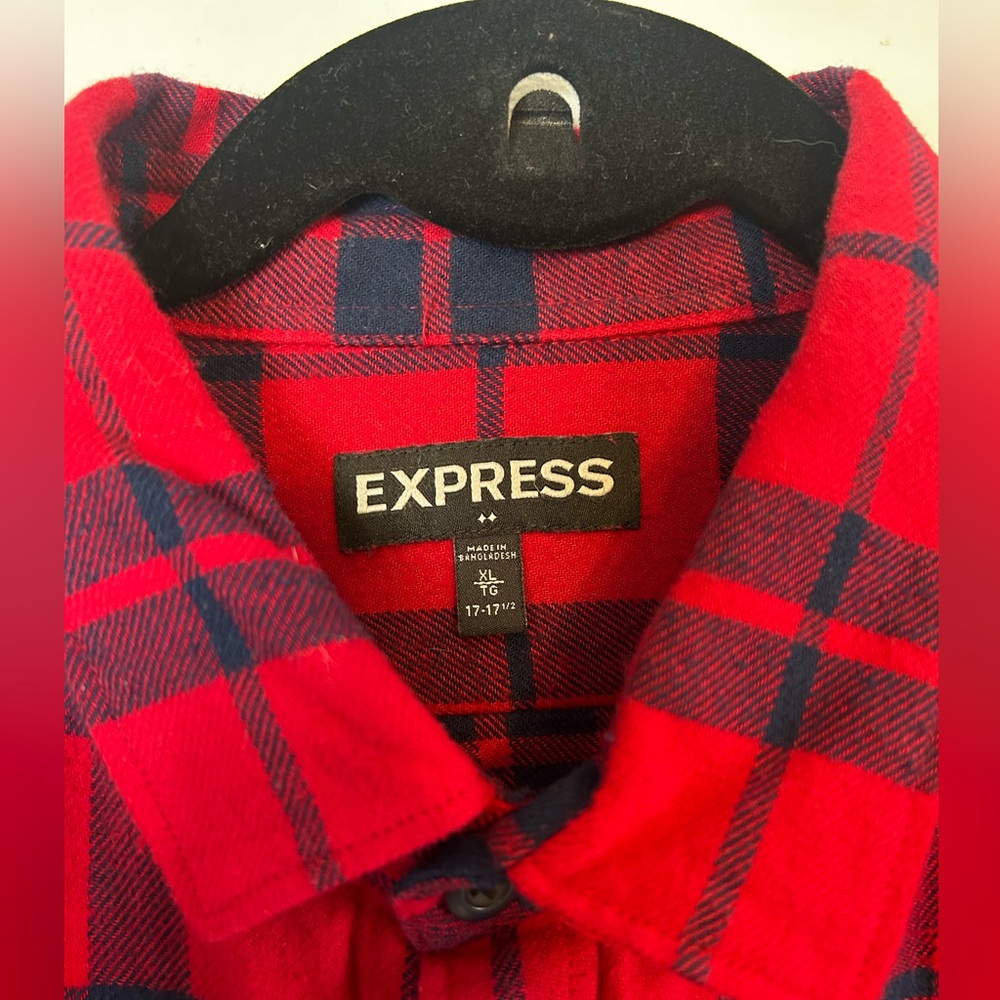 Express Plaid Button down - Picture 3 of 3